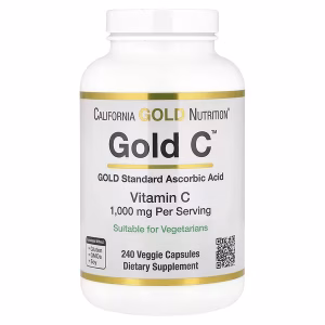 California Gold Nutrition, Gold C, USP Grade Vitamin C, 1,000 mg, 240 Veggie Capsules