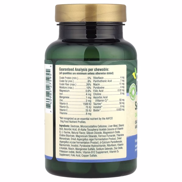 petnc NATURAL CARE, Senior Multi Daily Formula, Senior Dog, Liver, 60 Chewables - Image 2