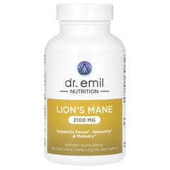 Dr. Emil Nutrition, Lion's Mane, 2,100 mg, 90 Vegetable Capsules (700 mg per Capsule)