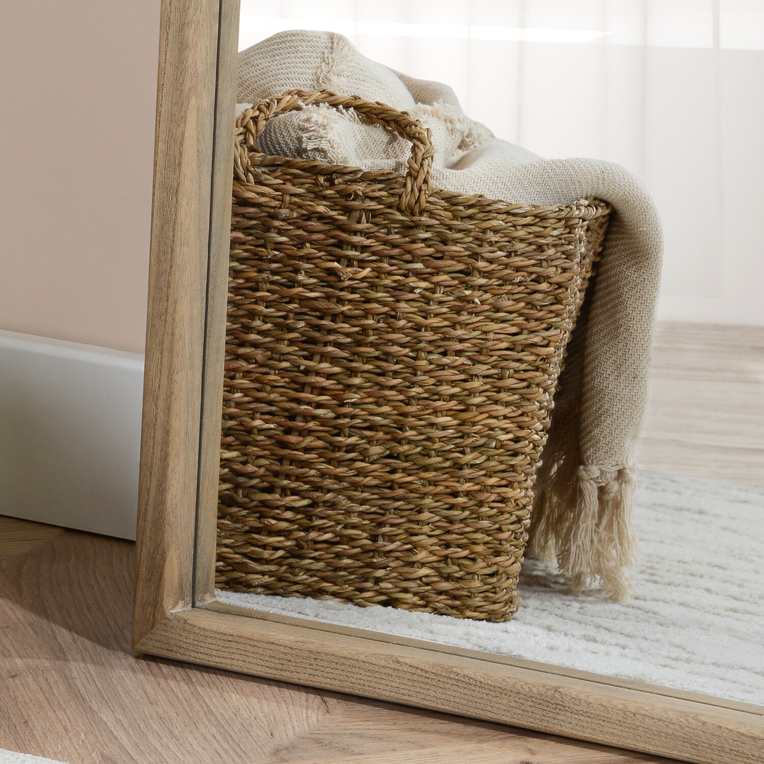 Ayra Wooden Leaner Mirror - Image 3