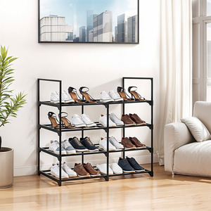 Black Metal Shoe Rack