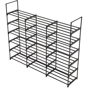 Black Metal Shoe Rack - Image 3