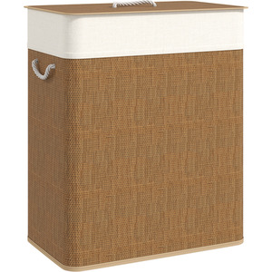 HOMCOM 100L Laundry Basket with Lid Washing Basket
