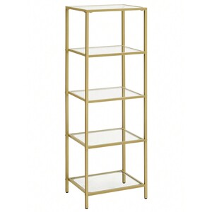VASAGLE 5 Tier Kitchen Cabinet Shelf Bathroom Column Storage - Image 2