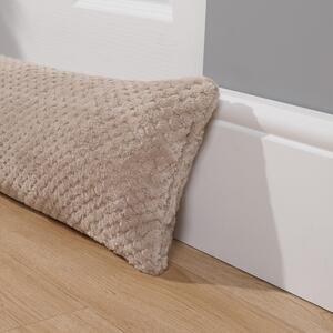 Waffle Fleece Door Draught Excluder Draft Insulator - Image 2