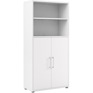 Prima 4-Shelf 2-Door Bookcase
