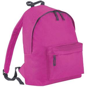 Junior Fashion School Backpack (Pack Of 2) - Fuchsia Graphite Grey - Fuchsia/ Graphite Grey