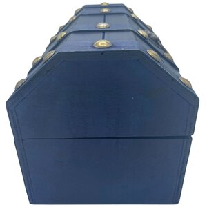 Large Teal Treasure Chest for Storage Decor Durable Stylish - Teal