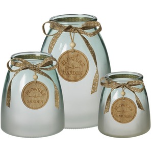 Frosted Glass Jar Vase - Image 2