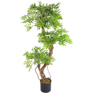 Realistic Artificial Japanese Fruticosa Tree Ficus Tree - Green