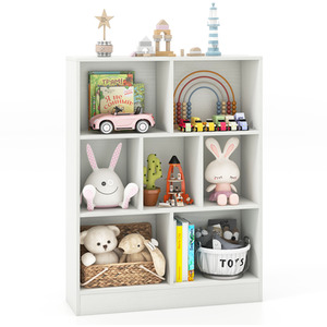 7-Cube Freestanding Storage Organiser  - White