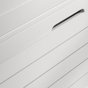 HOMCOM 3 Flip Drawers Narrow Shoe Storage Cabinet  - White