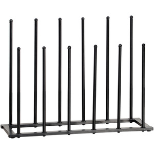 6 Pairs Welly and Boot Stand Rack - Black