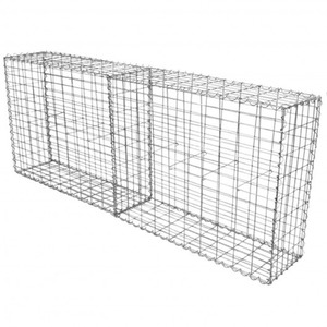 Gabion Baskets 100x95x30cm 6 Pack - Silver