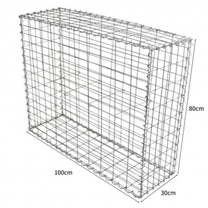 Gabion Baskets 100x95x30cm 6 Pack - Silver - Image 3
