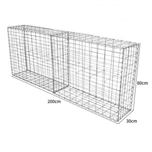 Gabion Baskets 100x95x30cm 6 Pack - Silver - Image 4