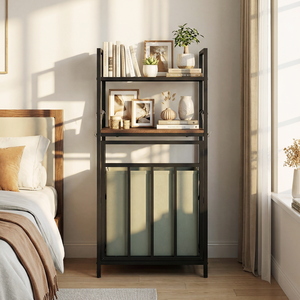 2 Tier Laundry Hamper - Coffee - Image 3