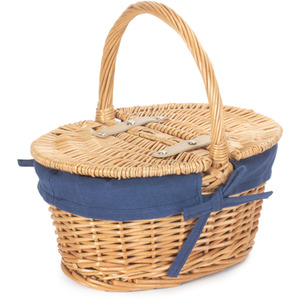 Child's Oval Lined Lidded Picnic Hamper - Image 2