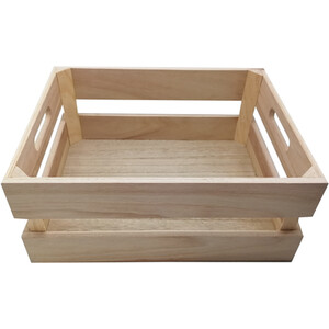 Natural Wooden Crate - Wood
