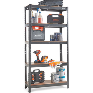 5 Tier Garage Shelves - Grey
