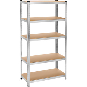 Heavy Duty Garage Shelving Made of Sheet Steel Konrad - Brown
