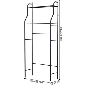 2-Tier Bathroom Over Toilet Storage Rack