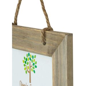 6x4" Rustic Wooden Hanging Photo Frame Natural
