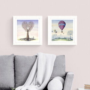 Stephenson Whimsical Bunnies Framed Art - Multicolour - Image 2