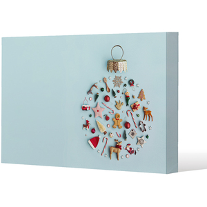 Christmas Objects Laid Out Gallery Canvas