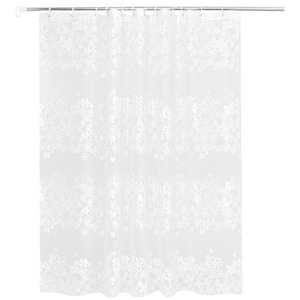 Weighted Shower Curtain - White