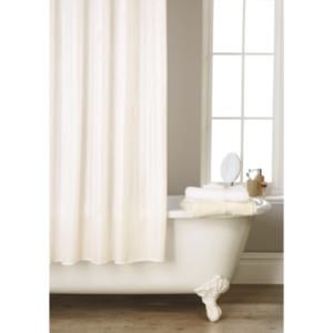 Satin Striped Shower Curtain - White - Image 2