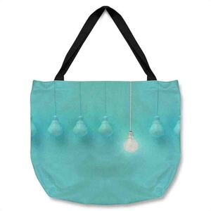 Blue Bulbs Tote bag - Blue