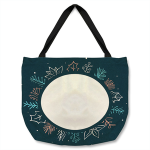 Winter Flowers Tote bag - Blue