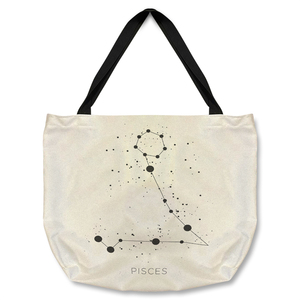 Star Constellation Zodiac Pisces Dining Tote bag - White