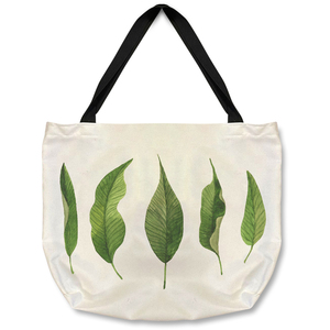 Selection Of leaves Designer Tote bag - Green