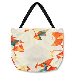 Autumn Geometric Tote bag - Orange