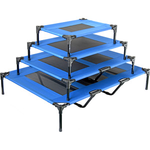Elevated Dog Bed with Carrier in Blue